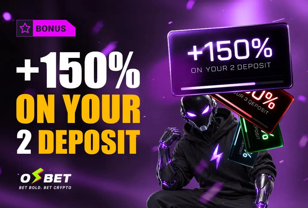 +150% on your 2nd deposit